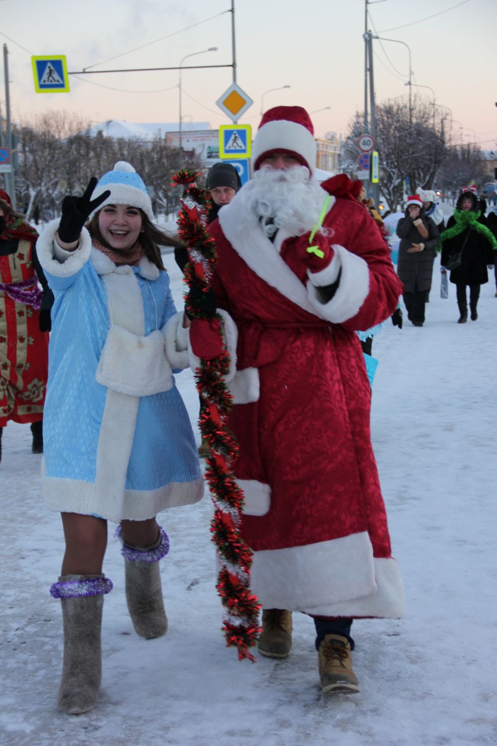 Шествие Дедов Морозов в Ялуторовске, 2018.