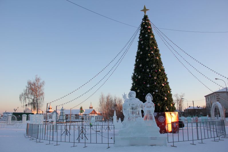 Новогодняя елка в Ялуторовске, 2018.
