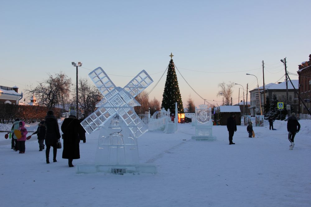 Ледовый городок в Ялуторовске.