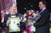 Актер и режиссер Сергей Юрский, получивший премию за выдающийся вклад в развитие российского театра на торжественной церемонии вручения Международной премии Станиславского, 2013 год.