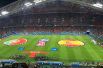 Чемпионат мира по футболу. На фото: игра между командами Португалии и Испании на стадионе «Фишт» в Сочи.
