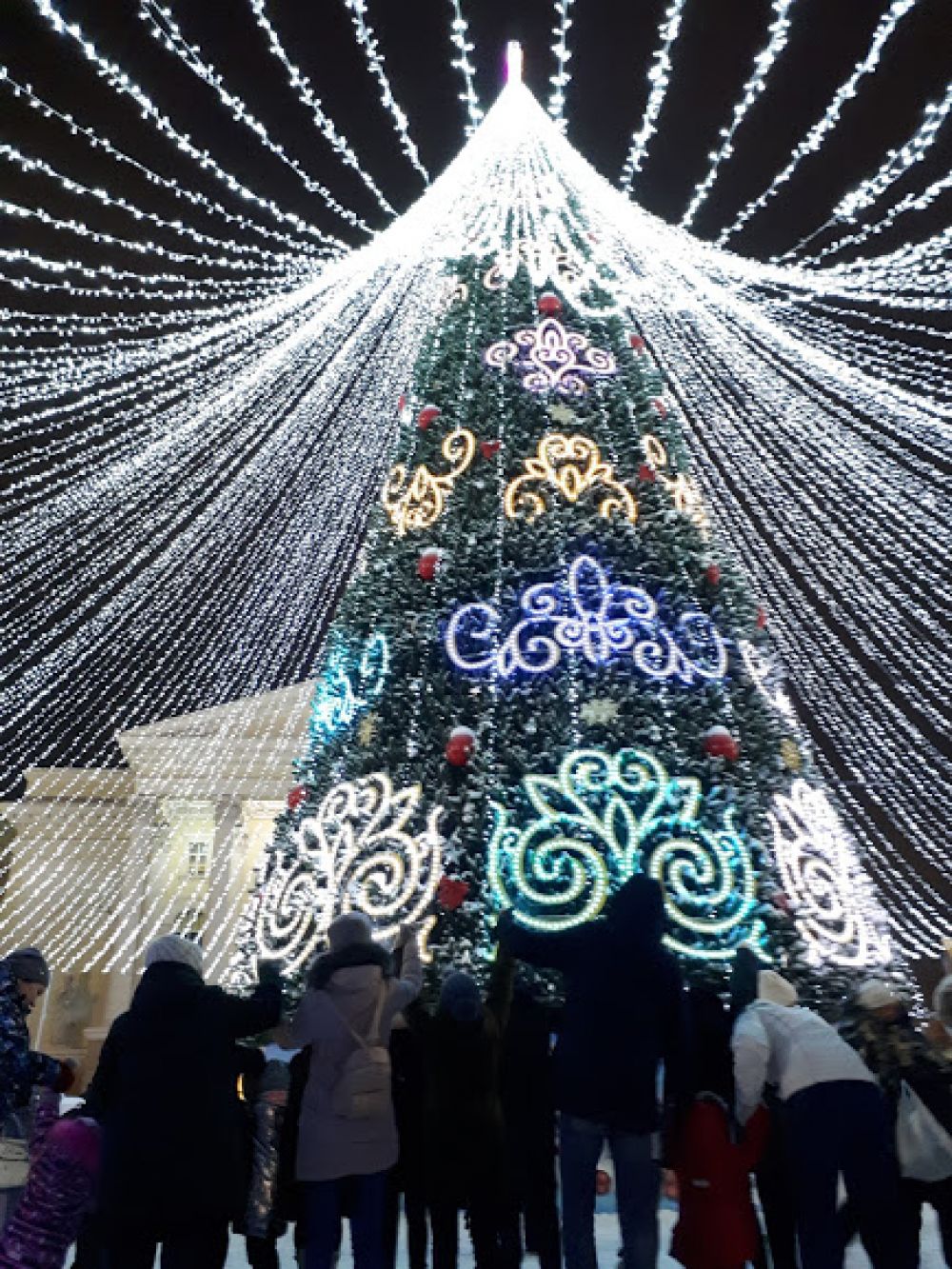 Главная елка на площади 400-летия Тюмени.