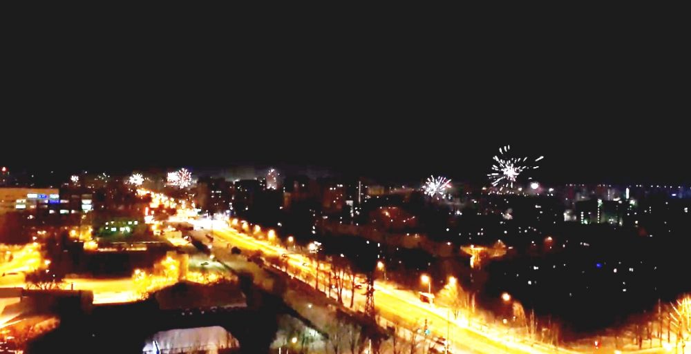 Салют. Новый год-2019 в Тюмени.