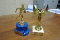 Такие статуэтки вручались победителям конкурса «Испытание марафоном».