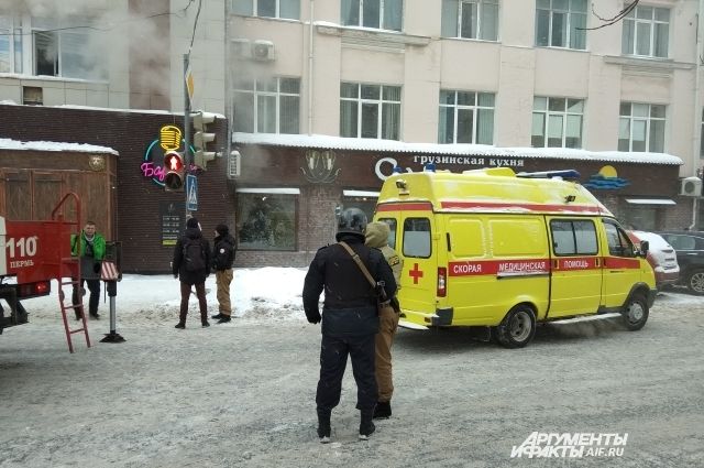 Пожар произошёл в центре Перми 17 января.