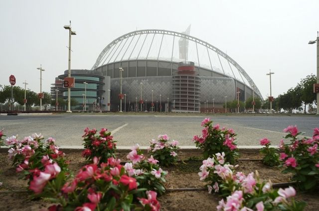 Стадион «Халифа» в городе Дохе.