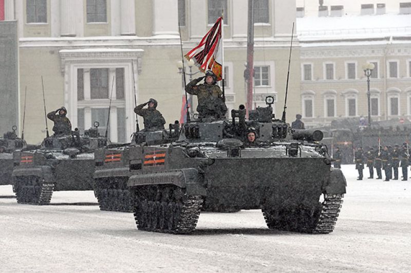 Боевые машины пехоты БМП-3.