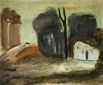 В 2012 году из квартиры-музея авангардиста Александра Древина украли несколько картин. Позднее две картины — «Охотник» и «Пейзаж с белым домом» (на фото) были обнаружены на антикварном рынке Москвы. 