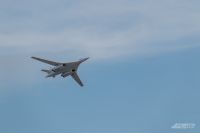 Полет "Белого Лебедя" на авиашоу в Казани летом 2018 года.