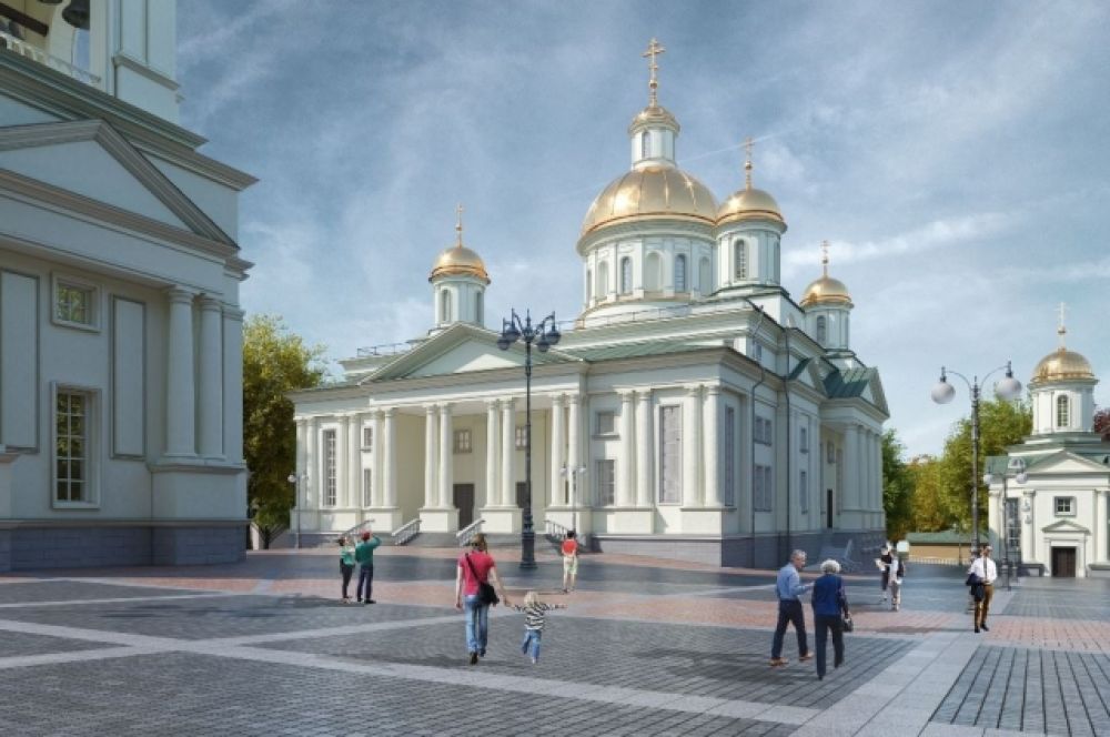 Соборная площадь на ул. Советской