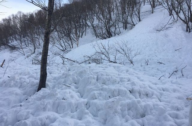 Сход снега объемом около 20 м³ произошёл на 27-м км дороги «Курагино-Черемшанка».
