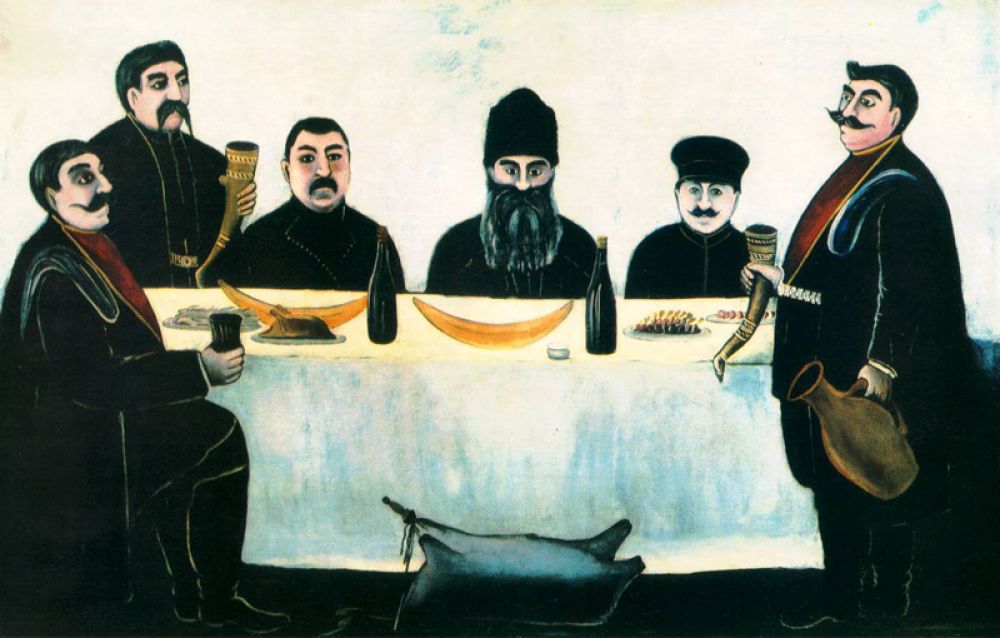 Нико Пиросмани. Грузинский художник-самоучка, чье наивное искусство вдохновляло русских авангардистов Ларионова и Гончарову, большую часть жизни прожил в полной нищете, получая небольшой доход, изготавливая вывески для питейных заведений. Окружающие относились к нему как человеку не от мира сего, с которым невозможно иметь дело.