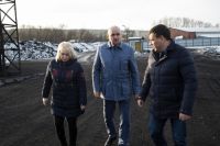 Губернатор вместе с главой Новокузнецка осмотрел территорию ООО «КМК-Энерго».