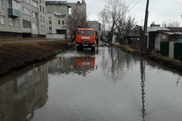 Подтопление улиц Барнаула