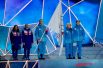 На флаге FISU представители спортсменов и судей принесли торжественные клятвы. 