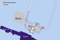 В Новом Уренгое изменится схема движения транспорта на площади аэропорта