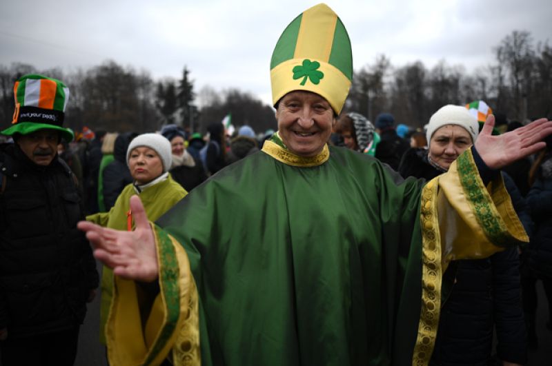 В Москве тоже есть почитатели ирландского праздника.
