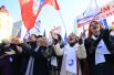 Митинг, посвященный пятилетию воссоединения Крыма с Россией, во Владивостоке.