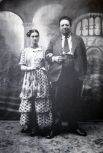 Фрида с мужем - Диего Риверой.
