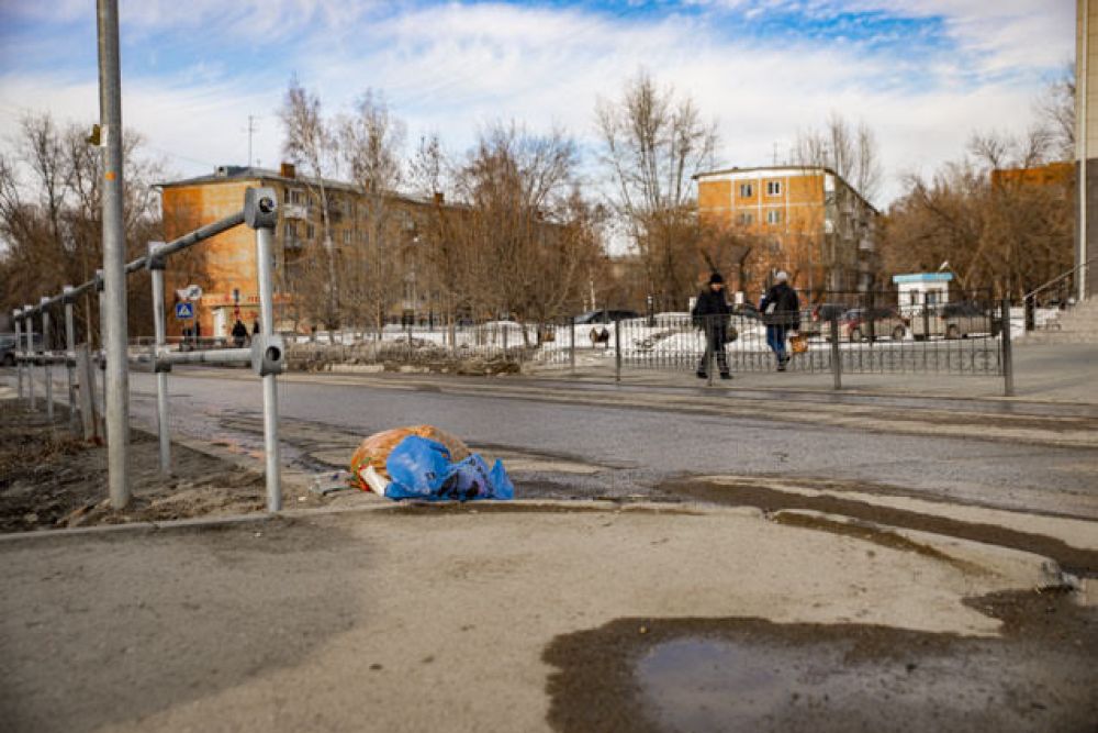 А некоторые, не стесняясь, оставляют мусор прямо на дорогах.