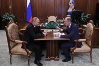 Владимир Путин и Олег Хорохордин, врио главы Республики Алтай.