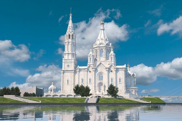 Место под храм благословил в 2012 году патриарх Кирилл, побывав в Красноярске с визитом.
