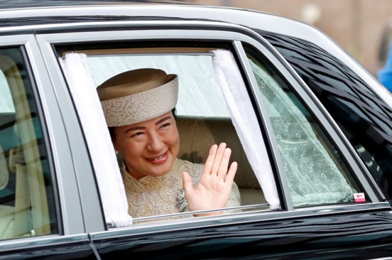 Наследная принцесса Японии Масако прибывает в Императорский дворец.