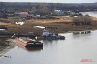 Поселок Гари и река Сосьва в Свердловской области. 