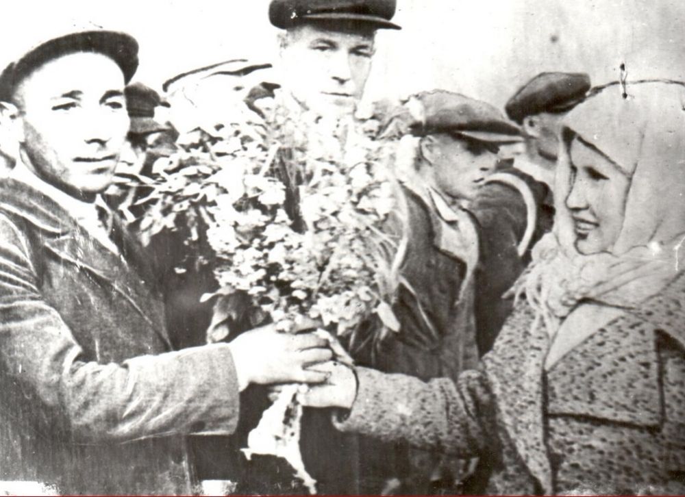 Проводы призванных на фронт в Сыктывкаре, 1941 г.