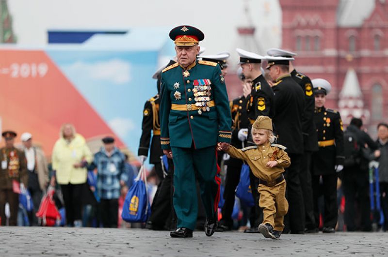 Парад Победы на Красной площади в Москве.