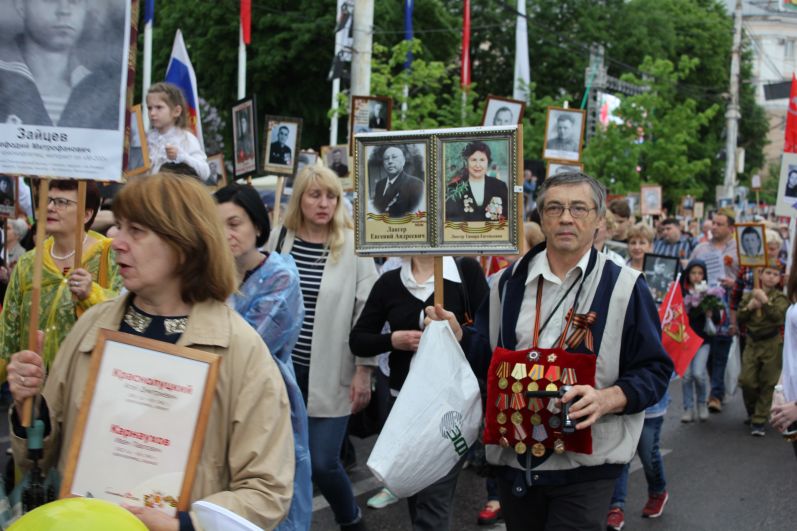 Бессмертный полк воронеж фото