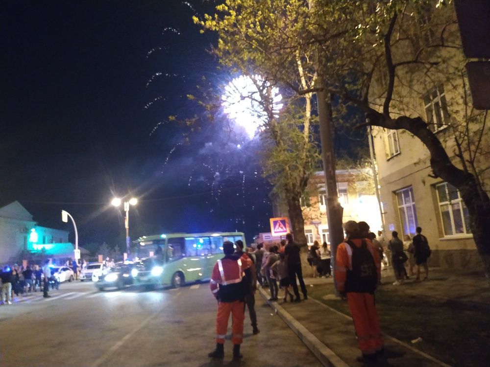 Салют в Тюмени, 9 мая 2019.