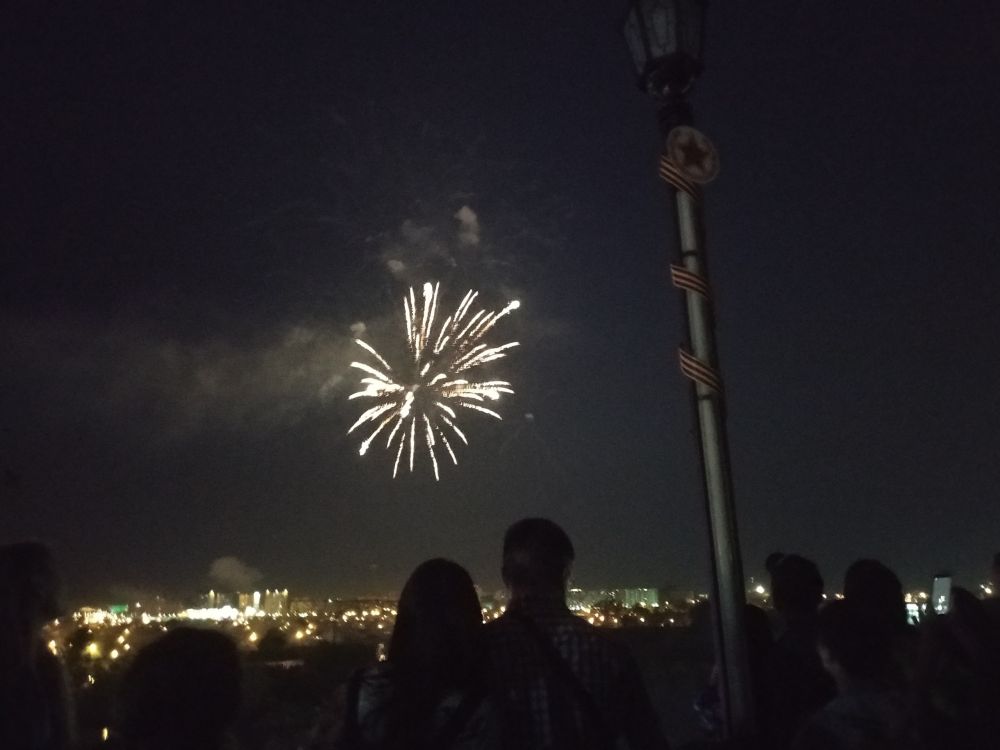 Салют в Тюмени, 9 мая 2019.