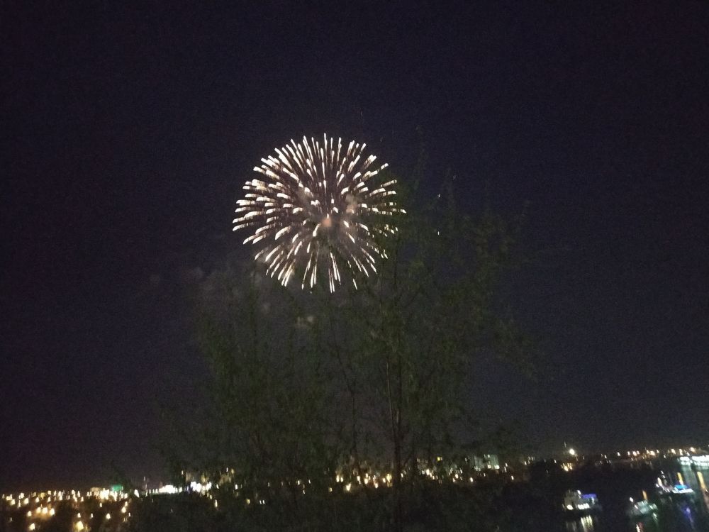 Салют в Тюмени, 9 мая 2019.