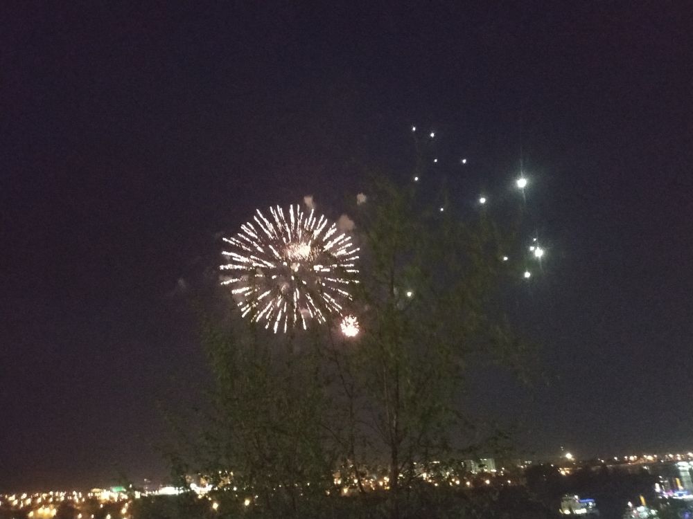 Салют в Тюмени, 9 мая 2019.