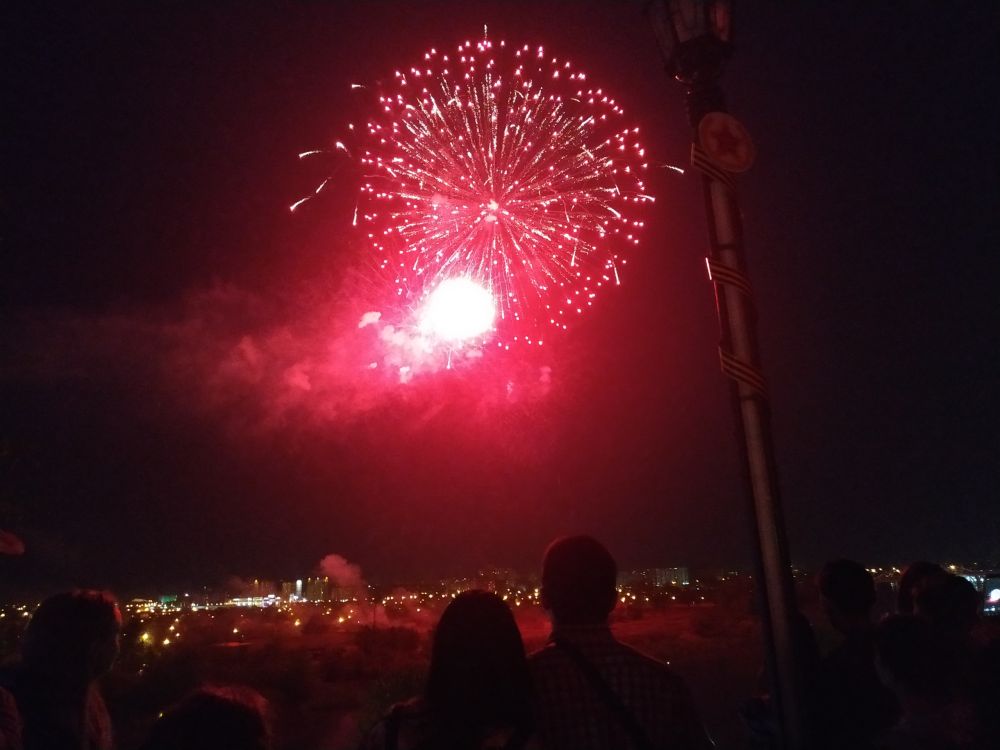 Салют в Тюмени, 9 мая 2019.
