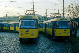 Модель Tatra T4D на улицах Лейпцига, 2007 год