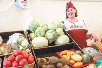 Фермер Марина Ивановна приезжает в Кунцево на ярмарку уже 12 лет подряд.