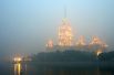Дым от лесных пожаров в Москве.