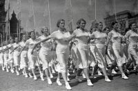 Парад физкультурников на Красной площади. 1936 г.