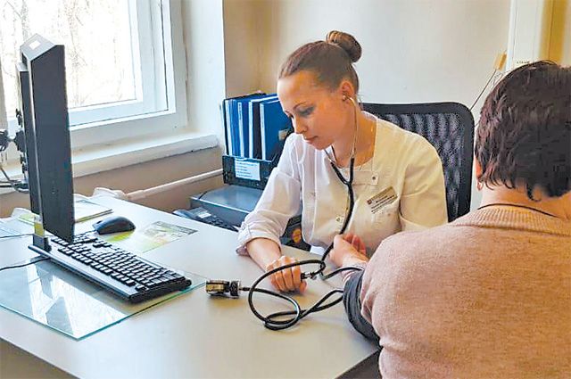 Медсестра Ирина Моисеева на своём рабочем месте.