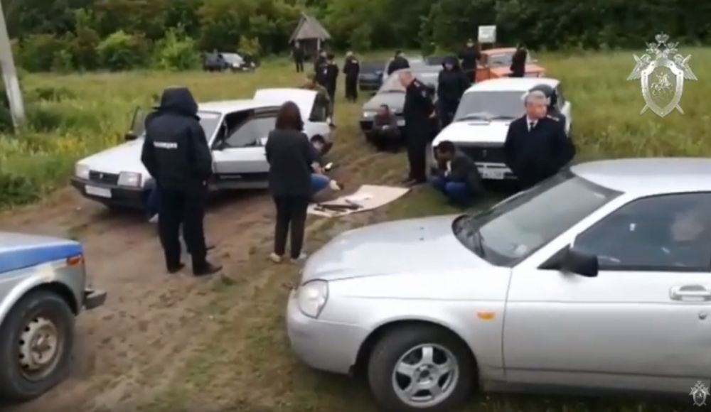 Задержание участников конфликта в селе Чемодановка Пензенской области.
