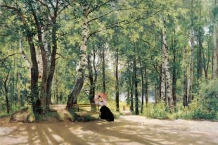 Иван Шишкин. Фрагмент картины «На даче».