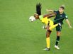 Чемпионат мира по футболу среди женщин. Момент матча Ямайка против Австралии.