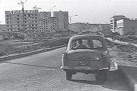 Севастопольский проспект со строящимися домами в фильме «Зелёный огонёк» (1964 год), снятом на киностудии «Мосфильм».