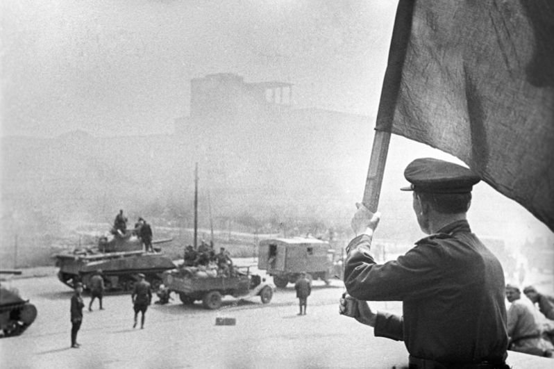 Минск в день освобождения, 3 июля 1944 года. 