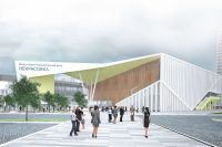 Новый спорткомплекс будет расположен неподалёку от станции метро «Некрасовка» и остановок общественного транспорта. 