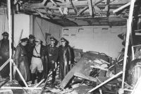 Руины комнаты, в которой произошёл взрыв. 20 июля 1944 года.