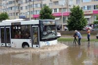 Больше всего пострадала от потопа улица Московская в Краснодаре.