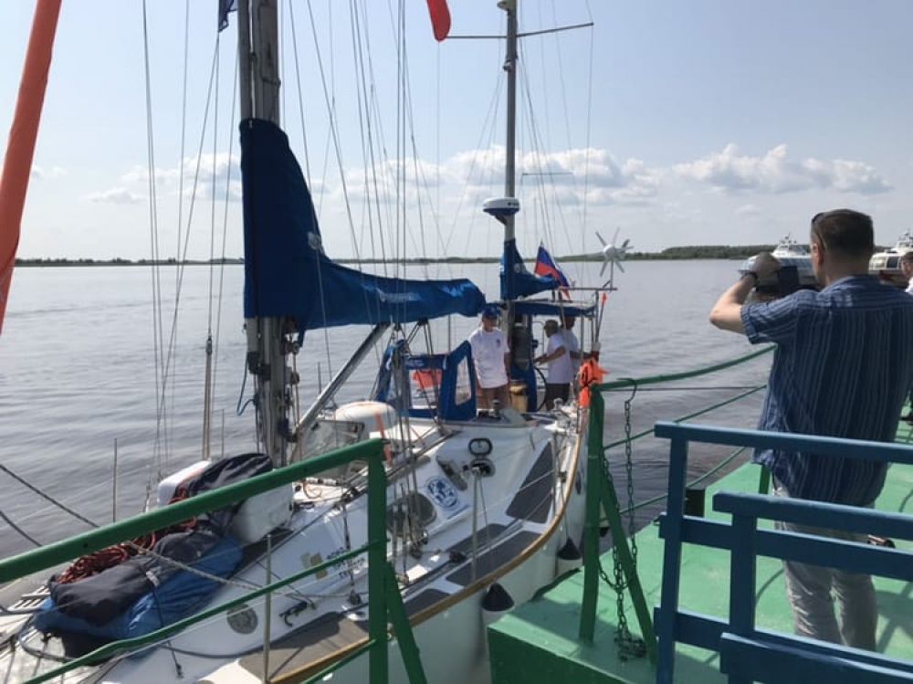 20 июля по реке Иртыш яхта добралась до Ханты-Мансийска.